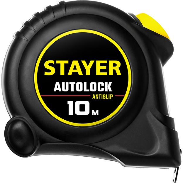 STAYER AutoLock, 10 м х 25 мм, рулетка с автостопом (2-34126-10-25) фото 4
