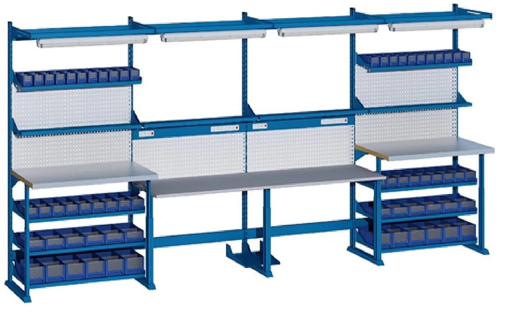 Рабочая станция, четыре места 2222х878 мм фото 1