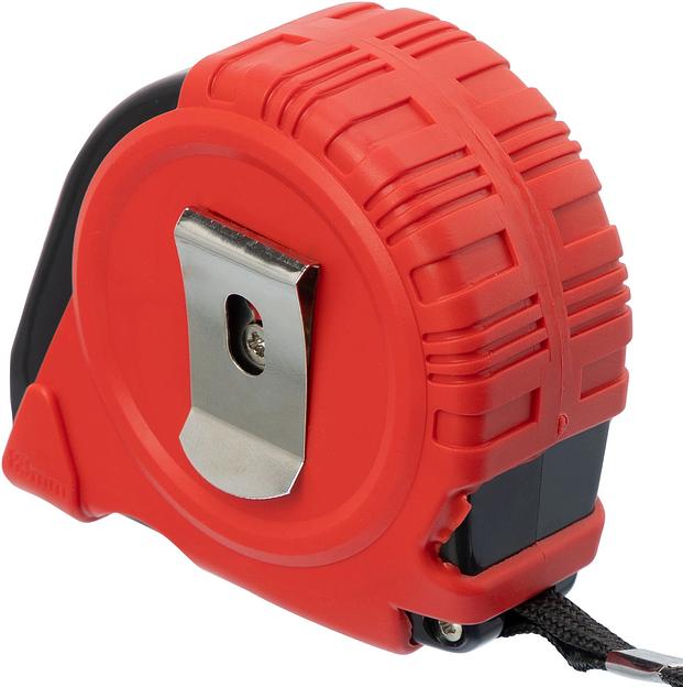 Рулетка строительная Matrix Rubber дл.полотна 7.5м изм.шкала в см зацеп простой красный/черный (31001) фото 2