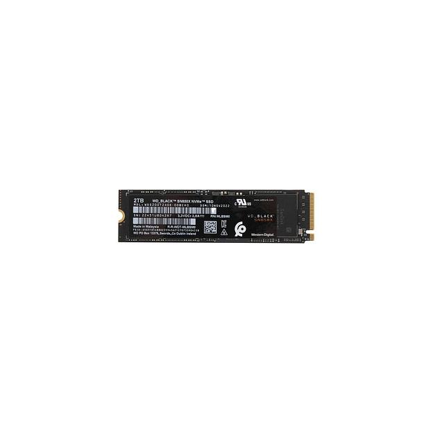 SSD накопитель WD Black SN850X WDS200T2X0E 2ТБ, M.2 2280, PCIe 4.0 x4, NVMe, M.2 фото 1