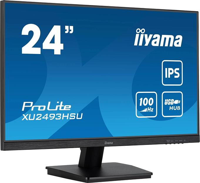 Монитор Iiyama 23.8" ProLite XU2493HSU-B7 черный IPS LED 1ms 16:9 HDMI M/M матовая 1300:1 300cd 178гр/178гр 1920x1080 100Hz DP FHD USB 3кг фото 2