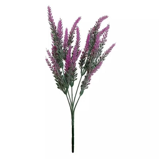 Букет Вереск зелень с колосками 5 веток 36см фото 4