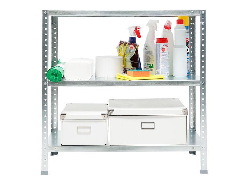 Стеллаж лёгкий ES 75KD/75X30/3 оцинкованный-ПТ ОПТ фото 3