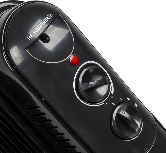 Радиатор масляный Ресанта ОМПТ-9НЧ 2000Вт черный фото 4