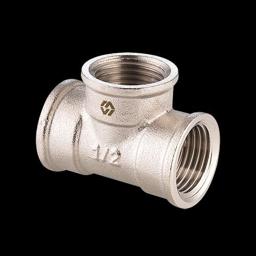 Тройник ВВВ 1'1/4х1'1/4х1'1/4 никелированный фото 1