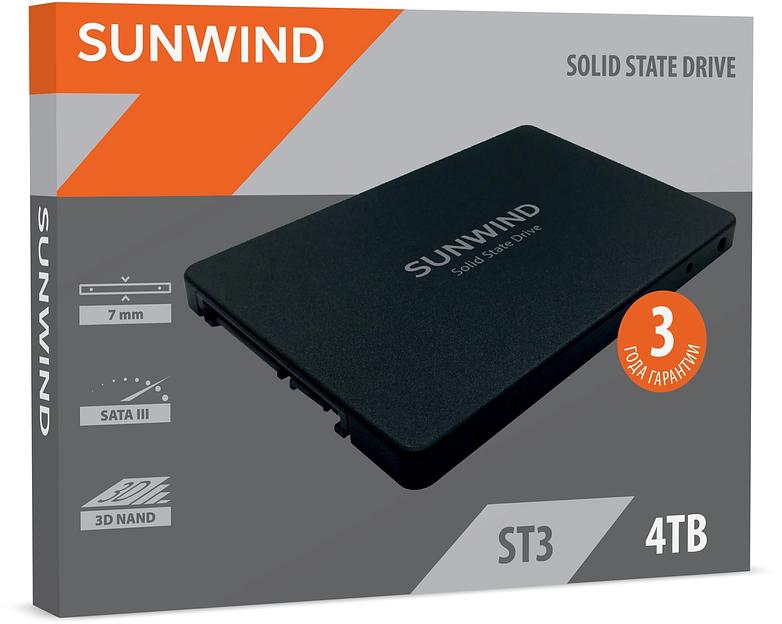 Накопитель SSD SunWind SATA-III 4TB SWSSD004TS2 ST3 2.5" фото 6