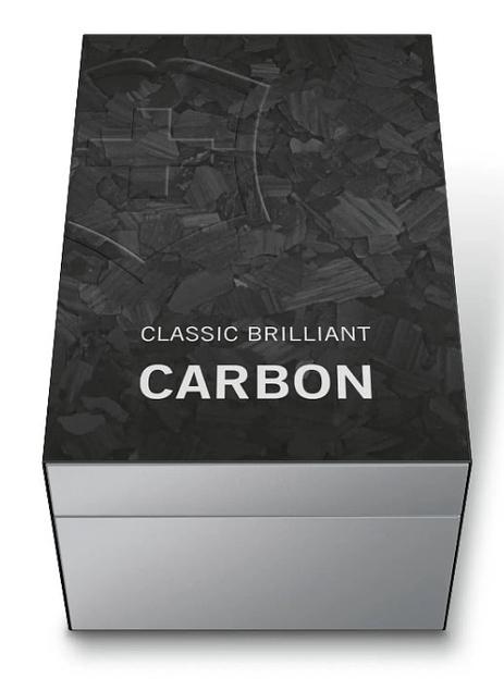 Нож перочинный Victorinox Classic Brilliant Carbon (0.6221.90) 58мм 5функц. черный/серебристый подар.коробка фото 6