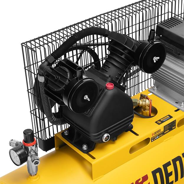 Компрессор поршневой Denzel BCV2300/100 масляный 440л/мин 100л 2300Вт желтый/черный фото 8