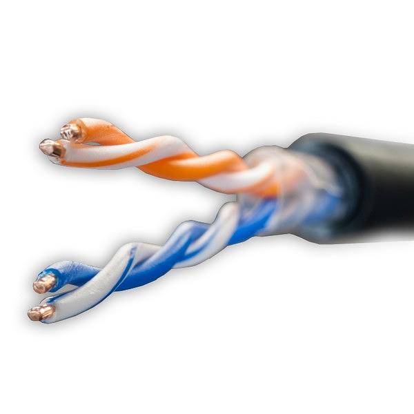 Витая пара Premium UTP Cat.5e 2x2x0,51 Cu PE Outdoor 500м фото 1