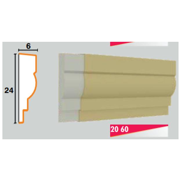 Карнизы из пенополистирола 6х24 см (20 60) ОПТ фото 1