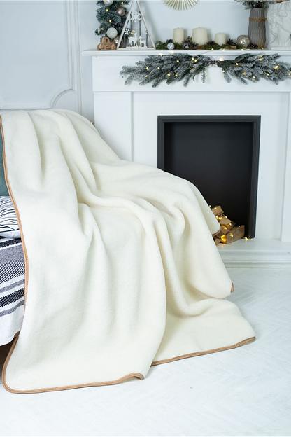 Плед меховой «Эко» ваниль опт фото 1