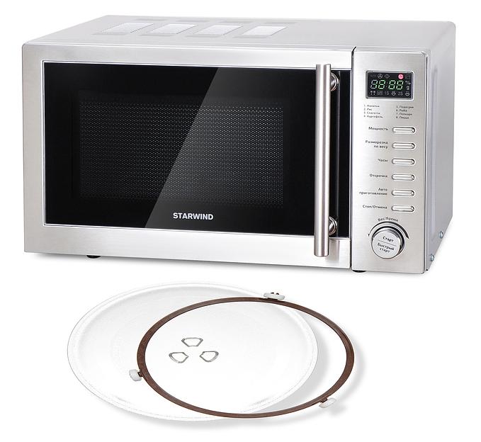 Микроволновая Печь Starwind SMW5220 20л. 700Вт нержавеющая сталь фото 4