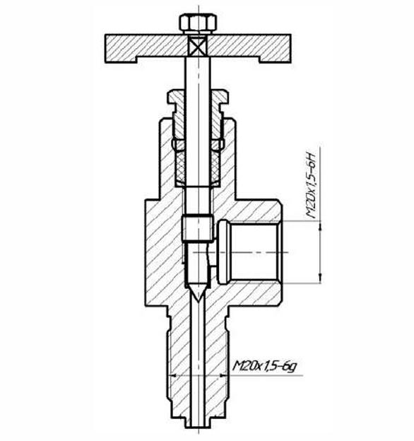 Вентиль угловой ТУ 3742-002-11909145-2004 фото 2