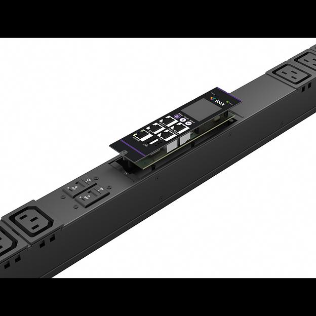 Блок розеток с функцией измерения серии SNR тип A выход 21*C13 и 3*C19 вход клеммный терминал 16A фото 1