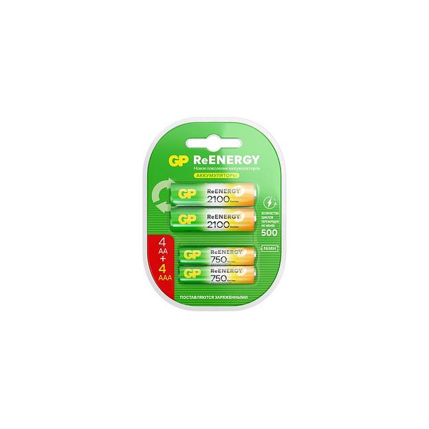 AAA Аккумуляторная батарейка GP 210AAHC АА+75AAAHC, 4 шт. 2000мAч фото 1