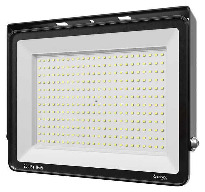 Прожектор светодиодный КОСМОС PREMIUM 200Вт, 20000 Лм, IP65, 6500К фото 4
