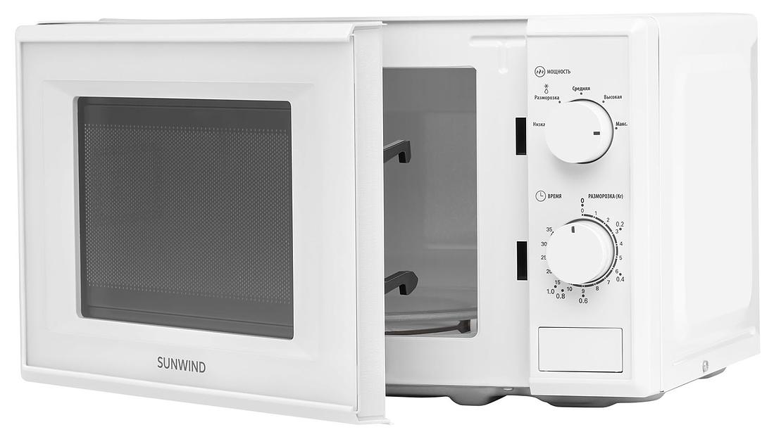 Микроволновая Печь SunWind SUN-MW051 20л. 700Вт белый фото 6