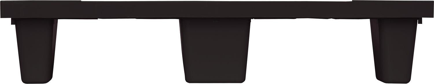 Паллет 1200x800х160 перфорированный, вкладываемый, на 9-х ножках  чёрный фото 5