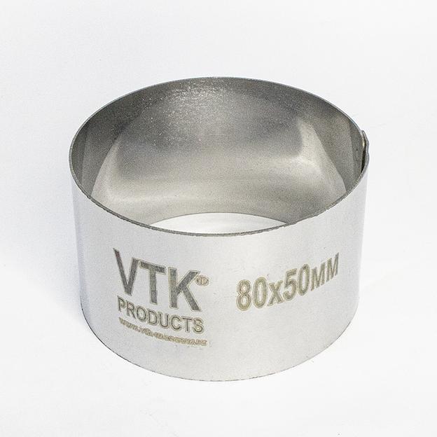 Форма для выпечки и заморозки Кольцо диаметр 80 мм высота 50 мм фото 1