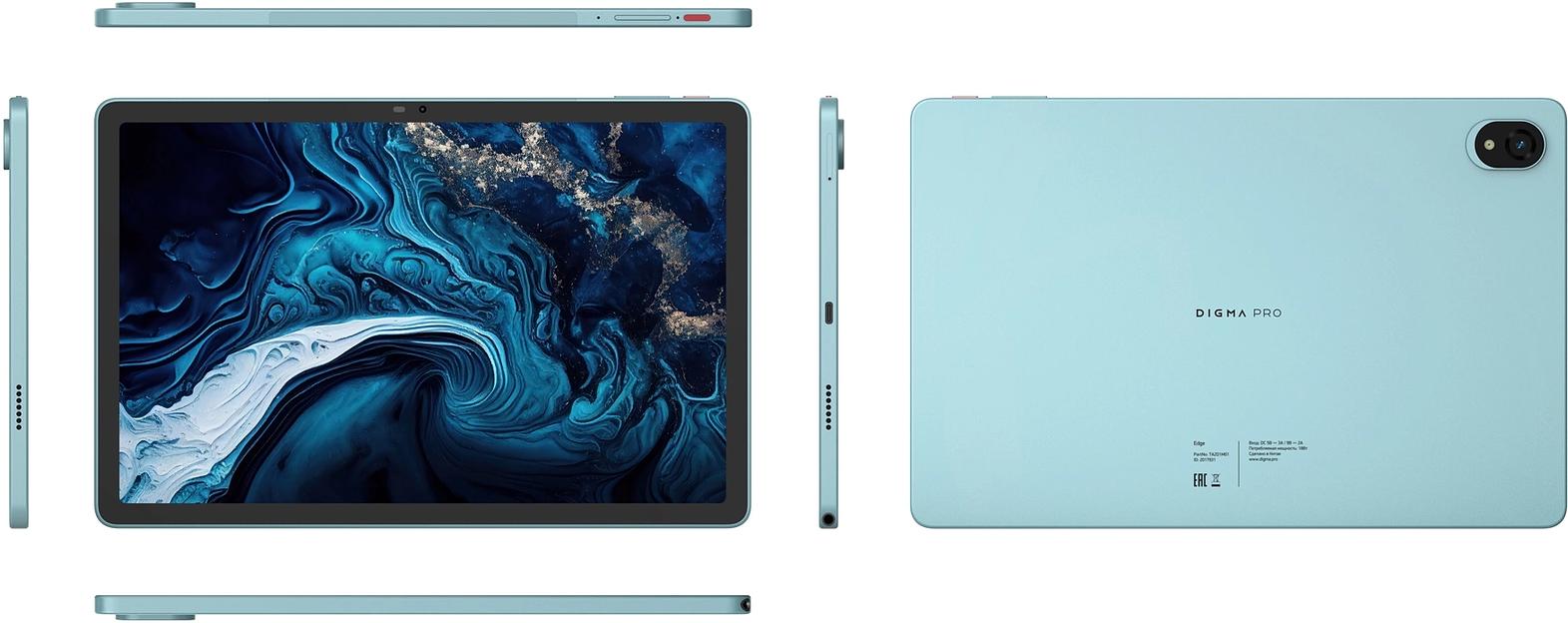 Планшет Digma Pro Edge G85 RAM6Gb ROM128Gb 11" In-Cell 1920x1200 LTE Android 14 мятный 13Mpix 5Mpix BT GPS WiFi Touch microSD 128Gb 7000mAh фото 3