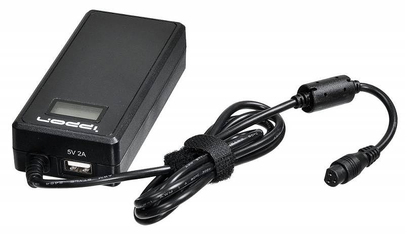 Блок питания Ippon D90U автоматический 90W 15V-19.5V 11-connectors 4.5A 1xUSB 2.1A от бытовой электросети LСD индикатор фото 1