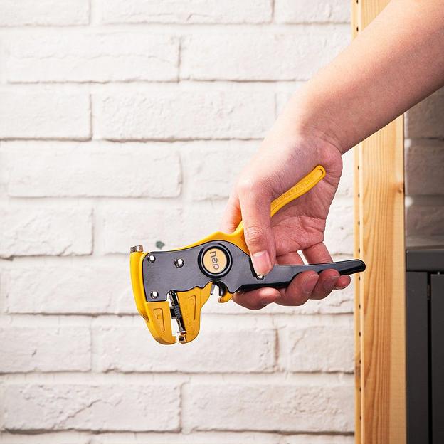 Инструмент обжимной Deli Автоматические клещи для снятия изоляции (стриппер) Deli DL2003 180мм, диапазон зачистки 0,5-6 мм, пружина с автоматическим возвратом фото 10