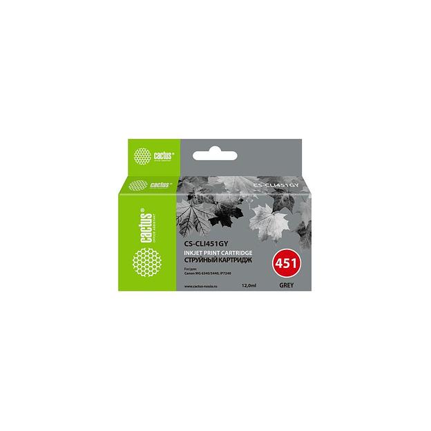 Картридж Cactus CS-CLI451GY, серый / CS-CLI451GY фото 1