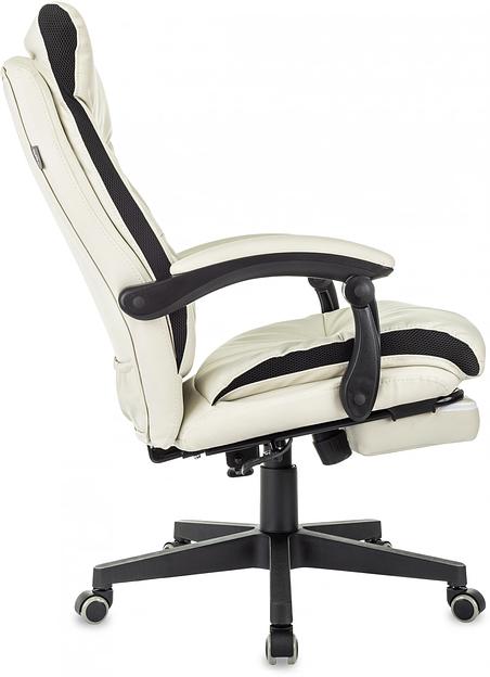 Кресло руководителя Бюрократ CH-824MSG-BF слоновая кость эко.кожа/ткань пластик фото 5