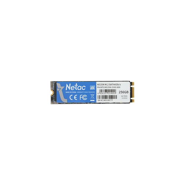 SSD накопитель NETAC N535N NT01N535N-256G-N8X 256ГБ, M.2 2280, SATA III, M.2 фото 1