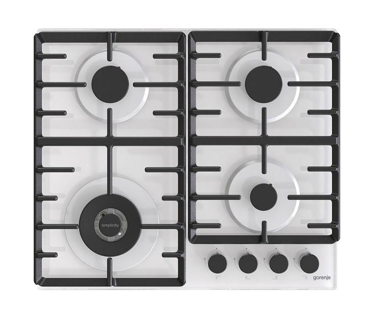 Газовая варочная поверхность Gorenje Simplicity GTW642SYW белый фото 1