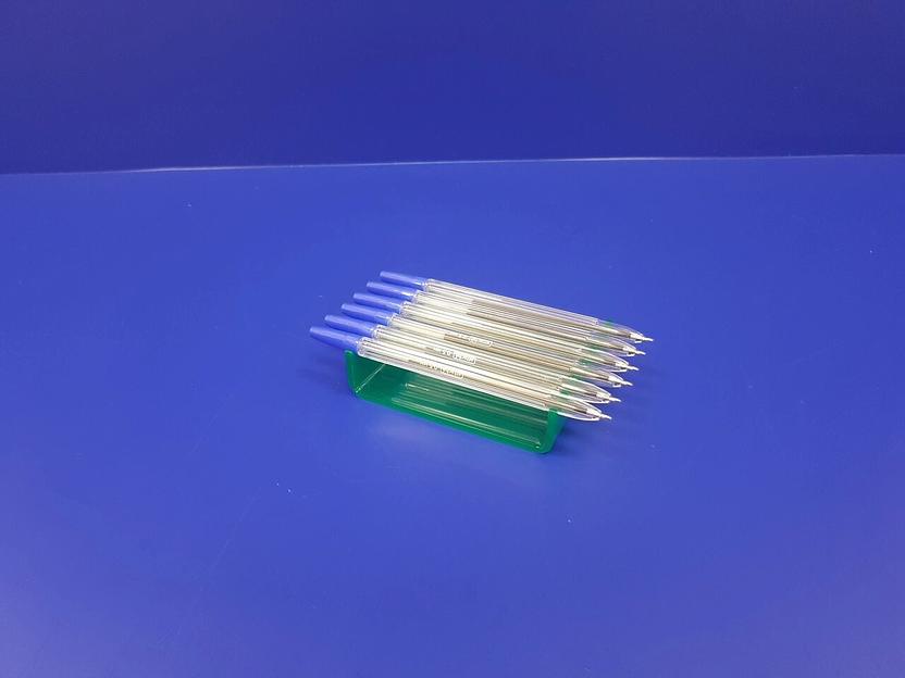 Подставка для ручек карандашей кистей 6 секции ( горизонтальное размещение, зеленая) фото 2