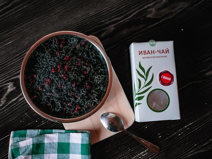 Иван-чай чёрный ферментированный с брусникой 50 г, опт фото 4