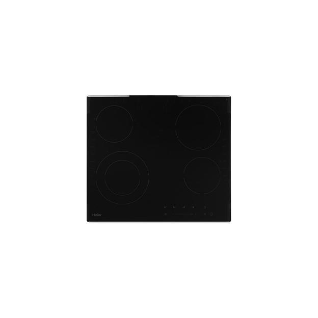 Электрическая варочная поверхность HAIER HHX-C64TDVB, конфорок: 4 шт., стеклокерамика, независимая, черный фото 1