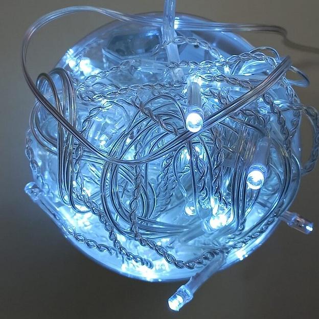 Гирлянда комнатная «Бахрома» 5 метров, на прозрачном проводе Опт фото 2