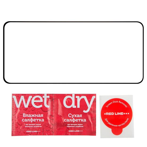 Защитное стекло для экрана Redline черный для Realme 12 4G 2.5D 1шт. (УТ000039355) фото 3