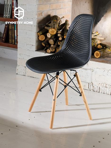 Стул Leon ажурный черный 1 шт фото 1