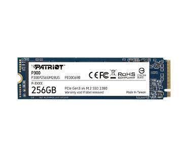 SSD PATRIOT P300 256Гб M.2 Наличие PCIE NVMe 3D NAND Скорость записи 1100 Мб/сек. Скорость чтения 1700 Мб/сек. 3.8 мм TBW 120 Тб P300P256GM28 фото 1