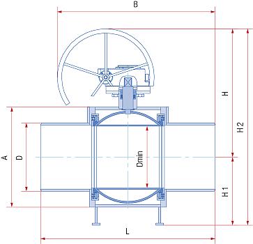 Кран шаровой полнопроходной под приварку с рукояткой, Ду от 10 до 200 мм, ст. 20 фото 2