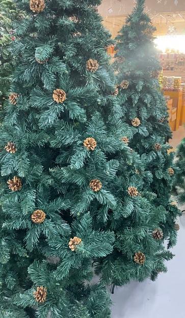 Искусственная ель с шишками 180 см ОПТ фото 3