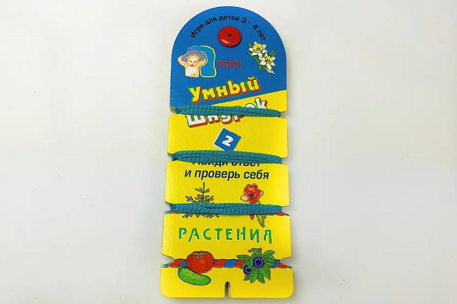 Обучающая игра МКИ «Умный шнурок №2» растения-мини фото 2