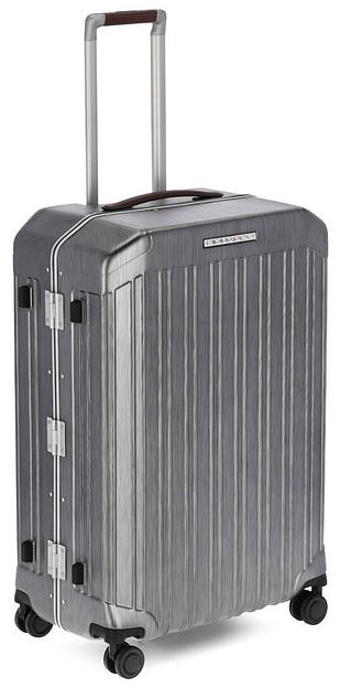 Чемодан Piquadro PQ LM (BV4427PQLM/NCU) 46x68x26.5см 69л. 4.68кг. поликарбонат/натур.кожа темно-серый фото 4