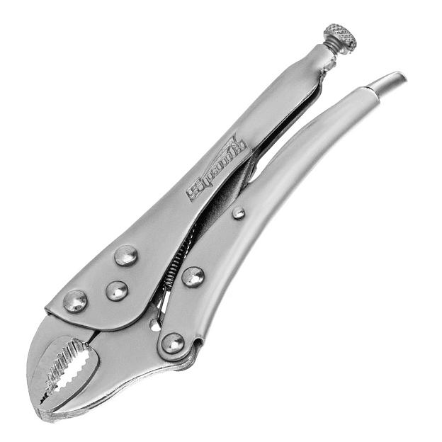 Зажим ручной, 180 мм, полукруглый захват фото 1