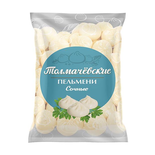 Пельмени Мясная тележка «Толмачёвские» сочные, 0,8 кг ОПТ фото 1