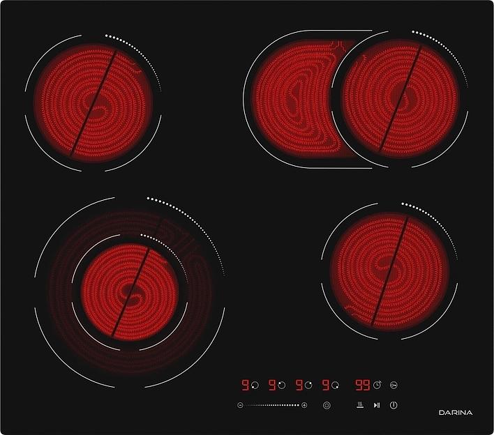 Варочная поверхность Darina 6Р Е 328 B черный фото 7