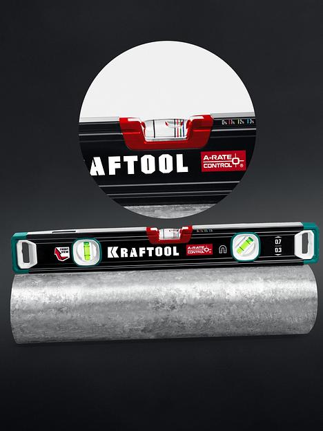 KRAFTOOL A-RATE CONTROL, 400 мм, точность 0.3 мм/м, с зеркальным глазком, сверхпрочный магнитный уровень (34988-40) фото 4