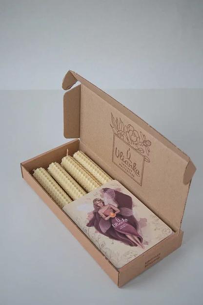 4 тонких свечи из вощины Ulianka фото 1