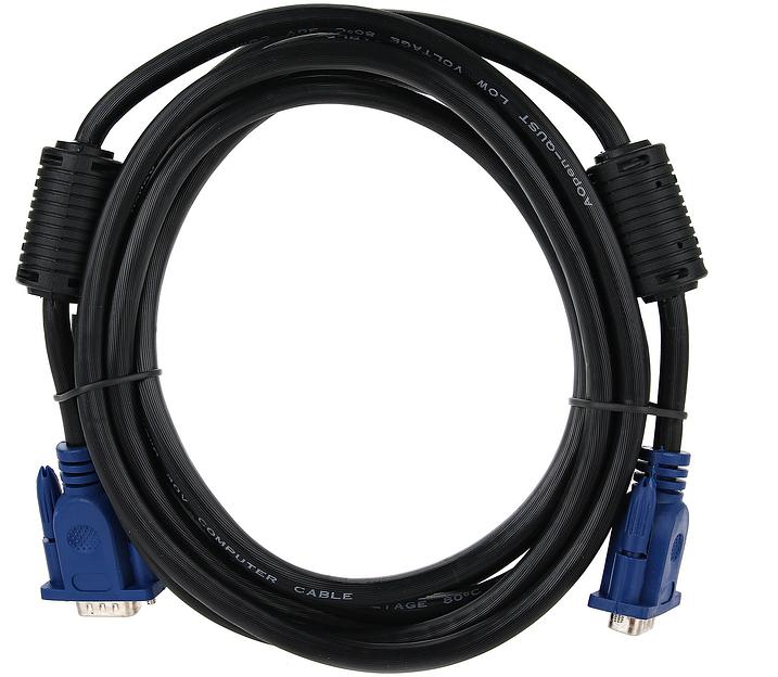 Кабель монитор-SVGA card (15M-15M) 3м 2 фильтра Aopen/Qust VCOM AOpen VGA (m) - VGA (m) 3м (ACG341AD-3M) фото 1