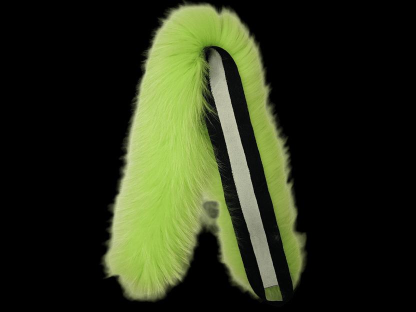 Опушка из енота 100×1.5 крашеная опт фото 4