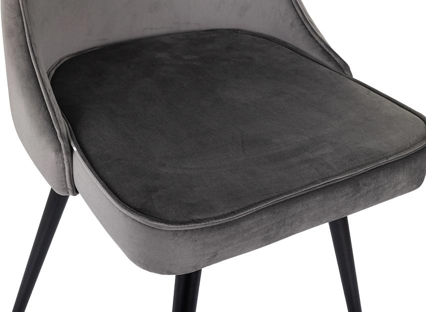 Стул для дома Бюрократ CH-K4_SP с повор.мех. т.серый Holland 18 металл черный на ножках (CH-K4_1/SP/HL18) фото 9