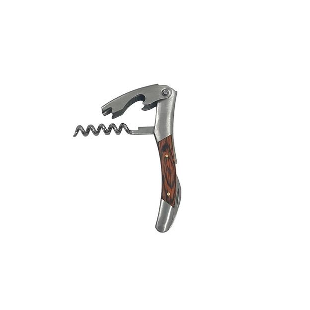 Нарзанник 3-х функц. нерж. одноступен. дерев. ручка  MGsteel /1/ фото 1